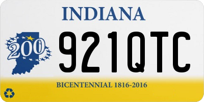 IN license plate 921QTC
