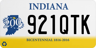 IN license plate 921QTK