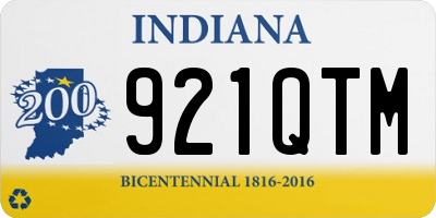 IN license plate 921QTM