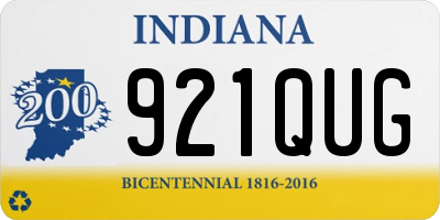 IN license plate 921QUG