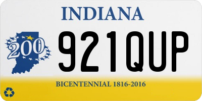 IN license plate 921QUP
