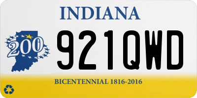 IN license plate 921QWD