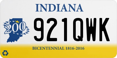 IN license plate 921QWK