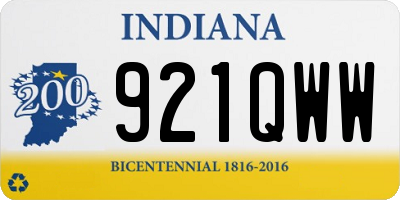 IN license plate 921QWW