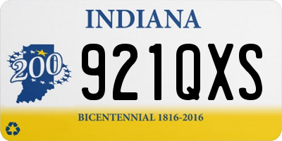 IN license plate 921QXS