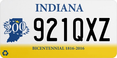 IN license plate 921QXZ