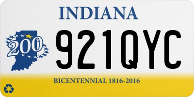 IN license plate 921QYC