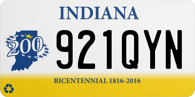 IN license plate 921QYN