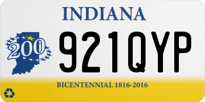 IN license plate 921QYP