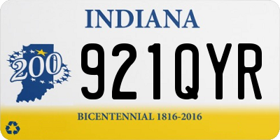IN license plate 921QYR