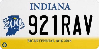 IN license plate 921RAV