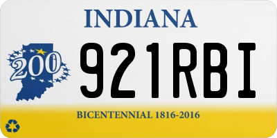 IN license plate 921RBI