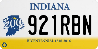 IN license plate 921RBN