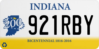 IN license plate 921RBY