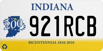 IN license plate 921RCB