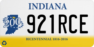 IN license plate 921RCE