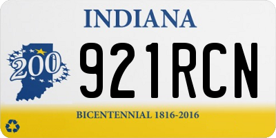 IN license plate 921RCN