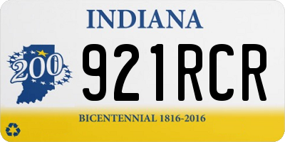 IN license plate 921RCR