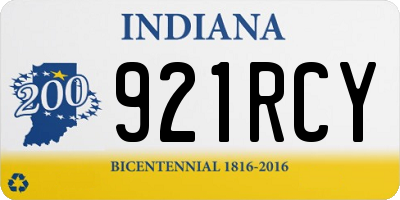 IN license plate 921RCY