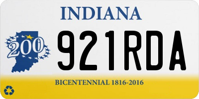 IN license plate 921RDA