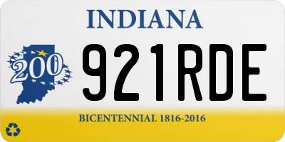 IN license plate 921RDE