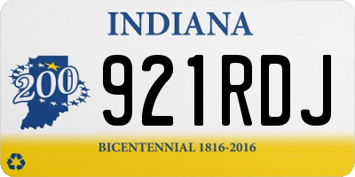 IN license plate 921RDJ
