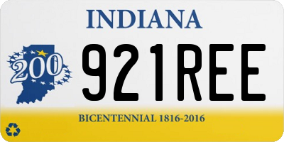 IN license plate 921REE