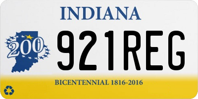 IN license plate 921REG