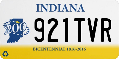IN license plate 921TVR