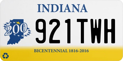 IN license plate 921TWH