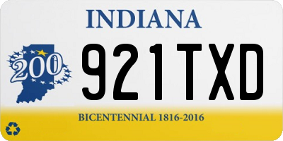 IN license plate 921TXD