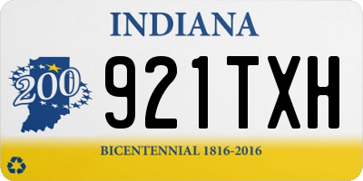 IN license plate 921TXH