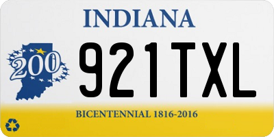 IN license plate 921TXL