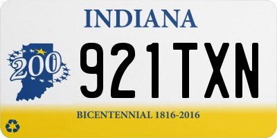 IN license plate 921TXN