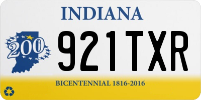 IN license plate 921TXR