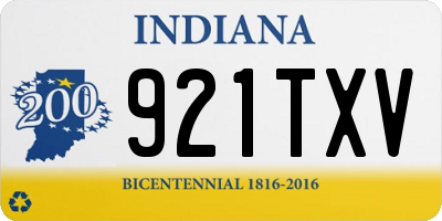 IN license plate 921TXV