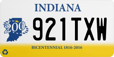 IN license plate 921TXW