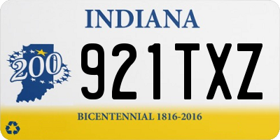 IN license plate 921TXZ