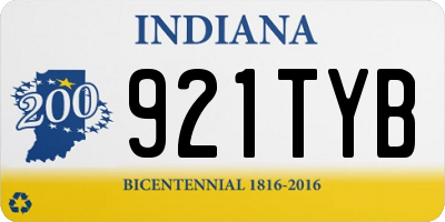 IN license plate 921TYB