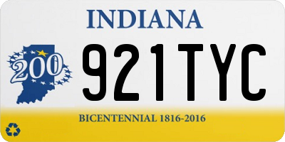 IN license plate 921TYC