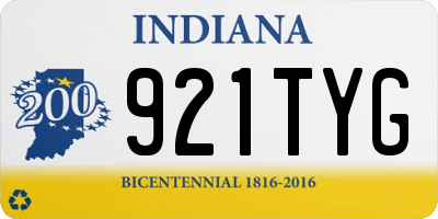 IN license plate 921TYG