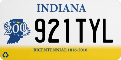 IN license plate 921TYL