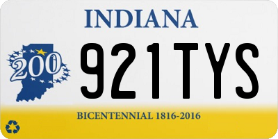IN license plate 921TYS