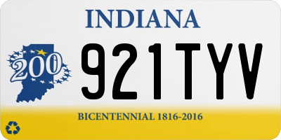 IN license plate 921TYV