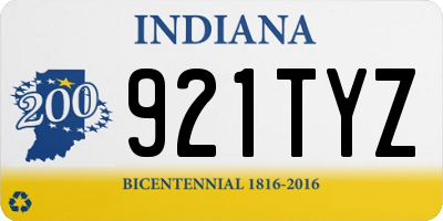 IN license plate 921TYZ