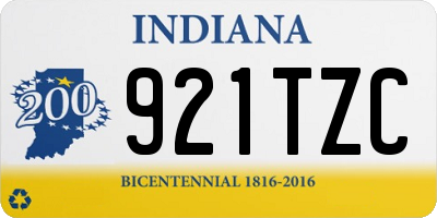 IN license plate 921TZC
