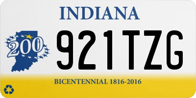 IN license plate 921TZG
