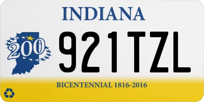 IN license plate 921TZL