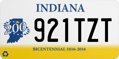 IN license plate 921TZT