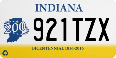 IN license plate 921TZX